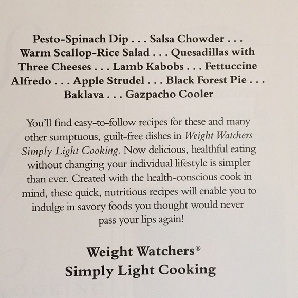 Weight Watchers Simply Light Cooking Cookbook - Picture 3 of 4